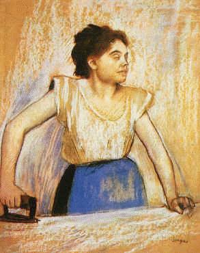 Edgar Degas Girl at Ironing Board